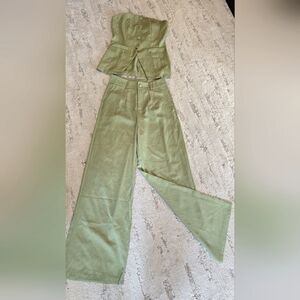 NEW Endless Moon Elegant Green Women's 2 Pc, Sz S